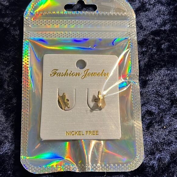New Texas State Gold Colored Earrings - Picture 1 of 2